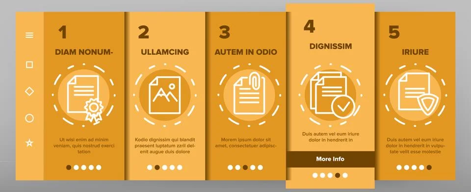 Digital, Computer Documents, File Onboarding Stock Illustration