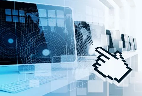 Digital computer Stock Illustration