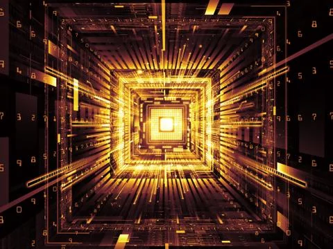 Digital Computer 스톡 일러스트