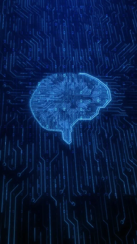Digital of computer mind chip circuit background AI Artificial Intelligence Stock Footage 314180832