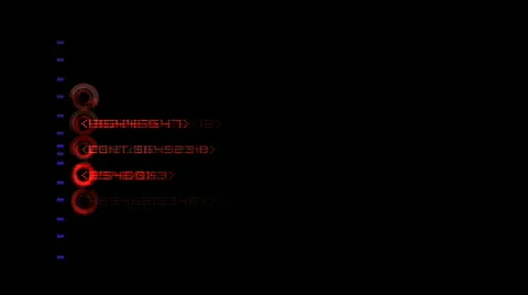 Digital computer readout, seamless loop Video stock 480194