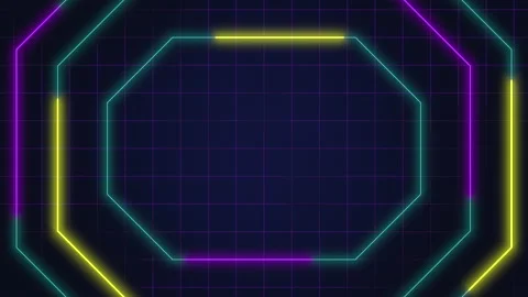 Digital computer screen with lines and g... | Stock Video | Pond5
