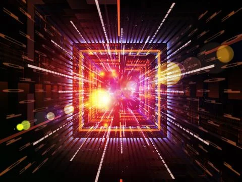 Digital Computing Ilustração Stock