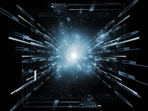 Digital Computing Ilustração Stock