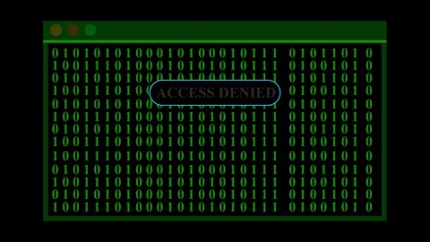 Digital concept illustration of a computer window displaying binary code an.. Stock Footage 274291248