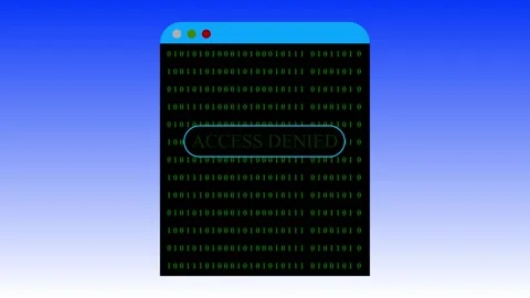 Digital concept illustration of a computer window displaying binary code an.. Stock Footage 274291305