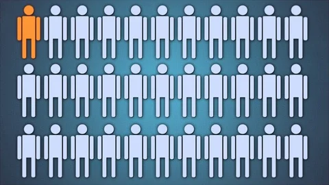 Digital concept of people with illness, statictic of desease expantion Stock Footage 130161459