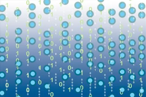 Digital conceptual background with numbers Ilustração Stock