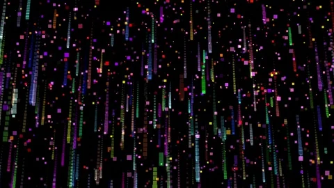 Digital Confetti Stock Footage 84983050