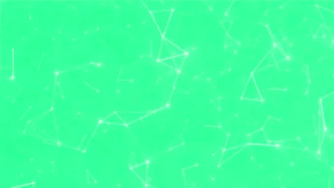 Digital connected lines network on green screen background communication grid Stock Footage 315030319