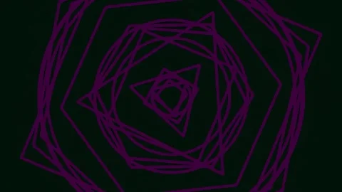 Digital connection abstract geometry pattern with glowing lines on dark bac.. Stock Footage 342115323