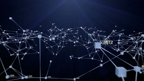 Digital Connection. Abstract technology background. Seamless loop Stock Footage 230803621