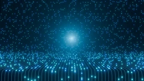 Digital connection, bits and byte, data transfer. Stock Footage 304152216