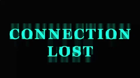 Digital Connection Lost Glitch Effect with Abstract Text Animations on Dark.. Stock Footage 343414615