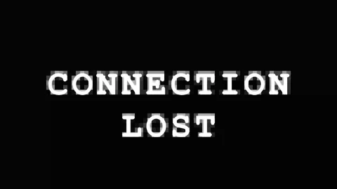 Digital connection lost text glitch effect with data corruption on black an.. Stock Footage 343414619