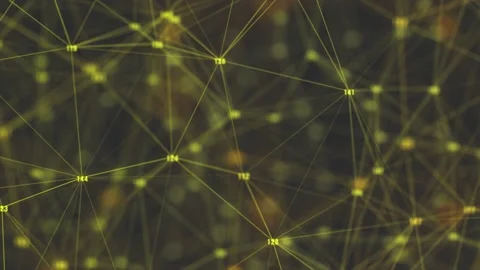 Digital connection moving dots and lines transform. Abstract digital connection Stock-Footage 147651519