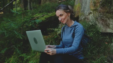 Digital connection in nature Stock Footage 276178479