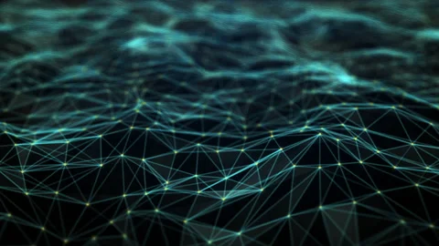 Digital connection wire mesh moving. Abstract seamless looping background. Stock-Footage 154953046