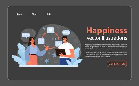 Digital connections in harmony. Flat vector illustration Stock Illustration