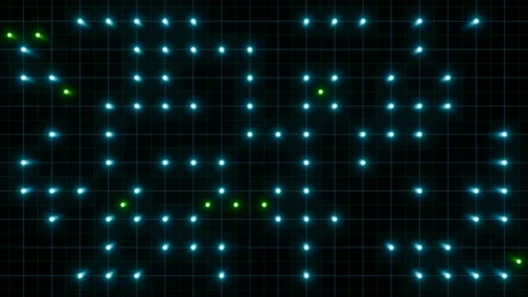 Digital connections, illuminated dots. Stock Footage 276604762