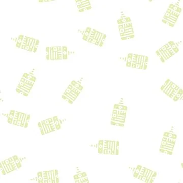 Digital console diver device glyph vector seamless pattern Stock Illustration