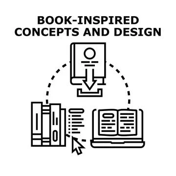 Digital content creation, learning, and education concept Stock Illustration