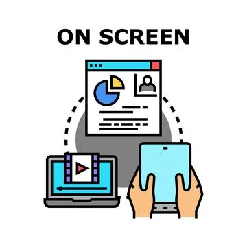 Digital content sharing across devices concept イラスト素材