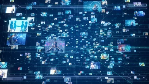 Digital contents concept. GUI (Graphical User Interface). Stock Footage 109680037