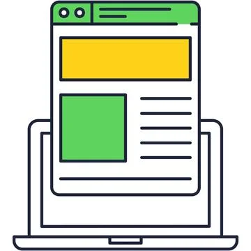 Digital contract icon online document flat vector Stock Illustration