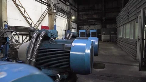 Digital Control Panel in Modern Metal Manufacturing Plant Stock Footage 304748306