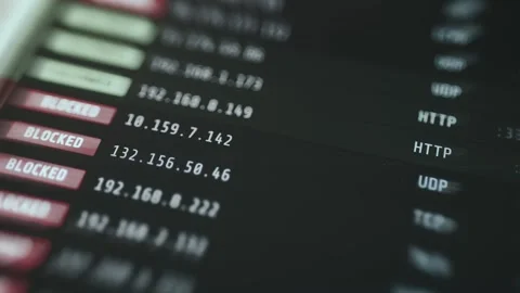 Digital Control Screen Showing API Live Traffic Monitoring Graph - Digital Scene Stock Footage 336948119