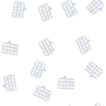 Digital conversation glyph vector seamless pattern Illustrazione stock