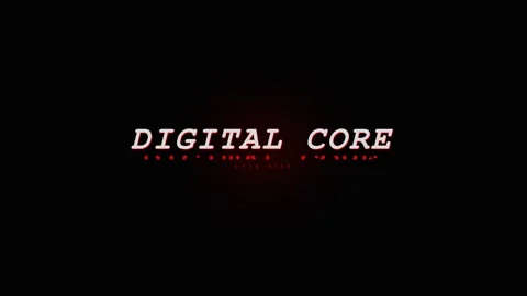 Digital Core Text Animation - Futuristic Technology Concept Stock Footage 331568183