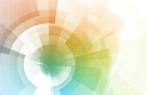 Digital Corridor Stock Illustration