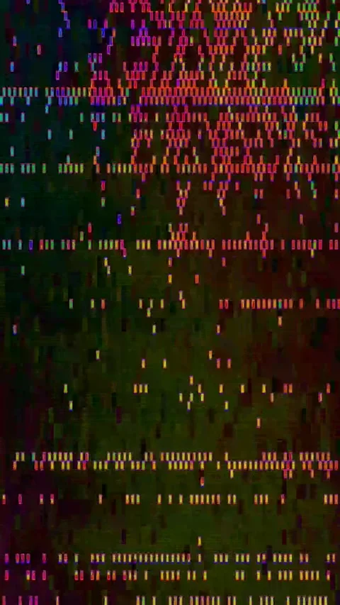 Digital Corruption 4K Vertical — Glitch Overlay VJ Seamless Stock Footage 329679271