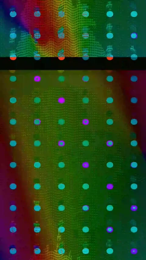 Digital Corruption 4K Vertical — Glitch Overlay VJ Seamless Video stock 329680309