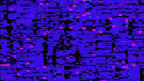 Digital Corruption Effect 4K — Glitch Overlay Seamless Loop Stock Footage 329788636