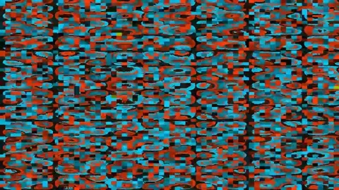 Digital Corruption Effect 4K — Glitch Overlay Seamless Loop Stock Footage 329801678