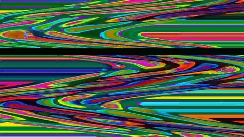 Digital Corruption Effect 4K — Glitch Overlay Seamless Loop Video stock 329817644