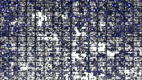 Digital Corruption - Grid Movement Sequence Grid Pattern Tile Video stock 302118984
