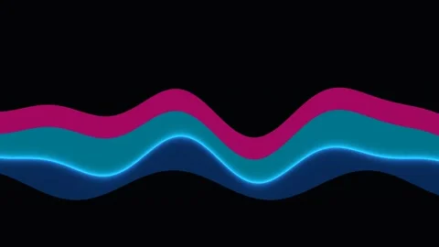 Digital Corruption Infographic Elements  Flowing waves in Stock Footage 341751165