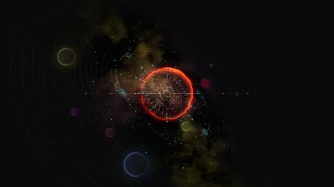 Digital Cosmic Digital Harmony in Outer Space 스톡 동영상 341917862