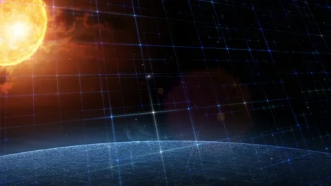 Digital cosmos with network cyberspace 動画素材 232302775