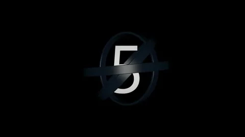 Digital Countdown 3 Video stock 269316048