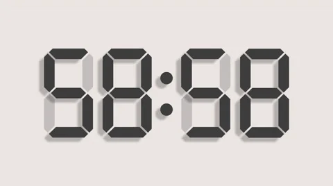 Digital countdown of 60 seconds with complete sixtieths - LCD - 60fps Stock Footage 51971589