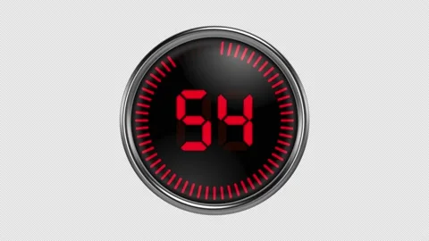 Digital Countdown On Alpha Channel Backg... | Stock Video | Pond5