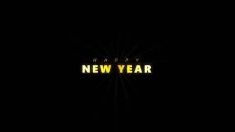 Digital countdown clock finishing at midnight with happy new year greeting .. 库存影片 344021890