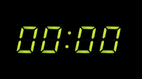 Digital countdown clock Stock Footage 2573158