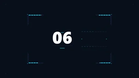 Digital Countdown Clock Motion Graphic 库存影片 347004851