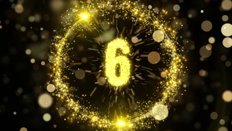 Digital countdown clock timer animation Video stock 206662573